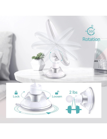 Espejo de Aumento B Beauty Planet 20X con Luz LED 34