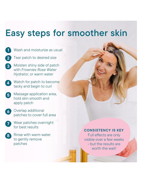 Parches Faciales Frownies 144 unidades Hipoalergénicos