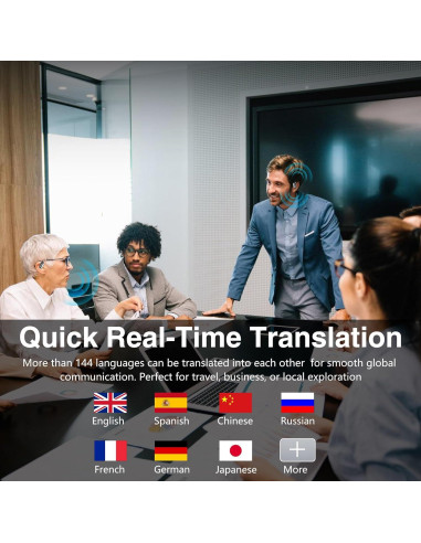 Auriculares Traductores AI KingAnDa Inalámbricos 144 Idiomas