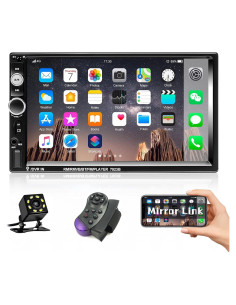 Estéreo de Coche Liehuzhekeji 2 Din 7" Bluetooth con Cámara