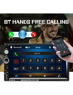 Estéreo de Coche Liehuzhekeji 2 Din 7" Bluetooth con Cámara 2