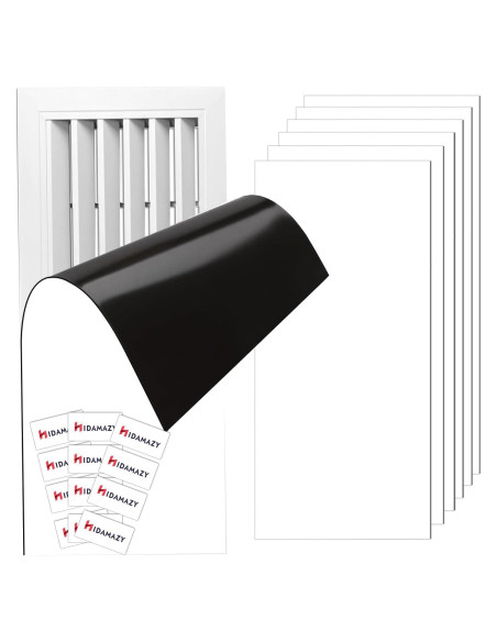 Cubiertas de Ventilación Magnéticas HIDAMAZY 10.16x30.48cm - Paquete de 6