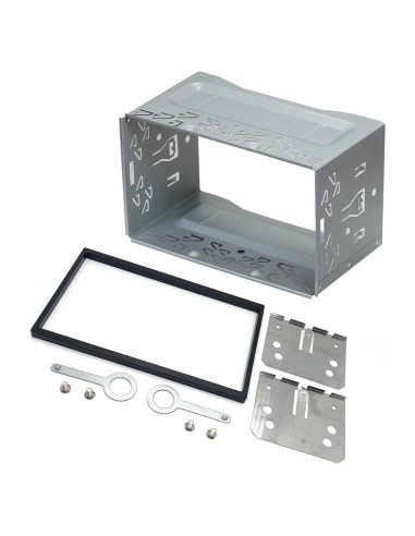 Jaula Universal Doble DIN Sound-Way con Marco de Metal