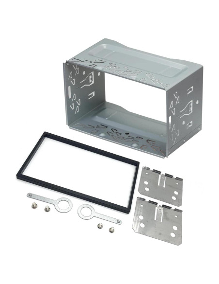 Jaula Universal Doble DIN Sound-Way con Marco de Metal