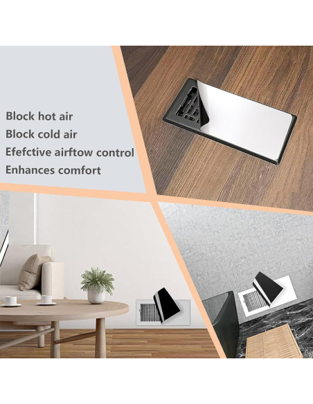 Cubiertas de Ventilación Magnéticas HIDAMAZY 10.16x30.48cm - Paquete de 6