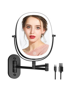 Espejo de Maquillaje FUNTOUCH Pared 1X/7X Luz Regulable