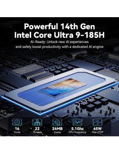 Mini PC GEEKOM IT1 Mega, Intel Core Ultra 9, 32GB RAM, 2TB SSD 2