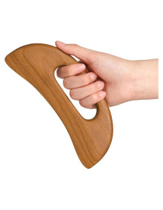 Masajeador de Gua Sha de Madera MOZEAT LENS 18.9x6.8 cm