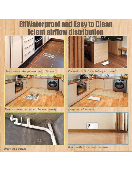 Cubiertas de Ventilación Magnéticas HIDAMAZY 10.16x30.48cm - Paquete de 6