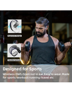 Auriculares Inalámbricos HJX M82 Bluetooth 5.3 55h Batería 2