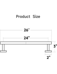 Barra de Toalla Negra Mate USHOWER 66 cm Acero Inoxidable 2