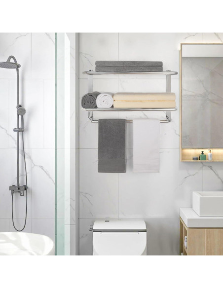 Soporte para Toallas DEWVIE 3 Niveles Acero Inoxidable