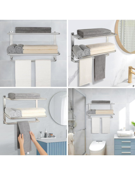 Soporte para Toallas DEWVIE 3 Niveles Acero Inoxidable
