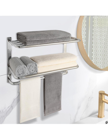 Soporte para Toallas DEWVIE 3 Niveles Acero Inoxidable