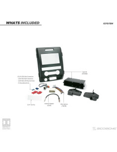 Kit Instalación Radio Scosche ICFD7BN para Ford F-150 2009-12 2