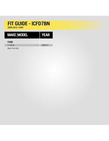 Kit Instalación Radio Scosche ICFD7BN para Ford F-150 2009-12