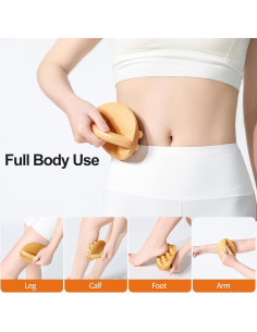 Cepillo de Masaje de Madera AiRelax para Drenaje Linfático 2