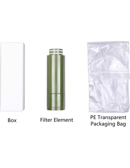 Filtro de Agua Portátil Purewell Survivor - Reemplazo 50000 Galones