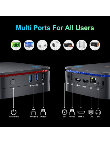 Mini PC Blackview MP60 N150 16GB RAM 512GB SSD 4K