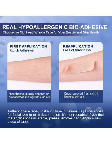 Cinta Facial Antiarrugas TEAWOO | 2 Rollos Beige