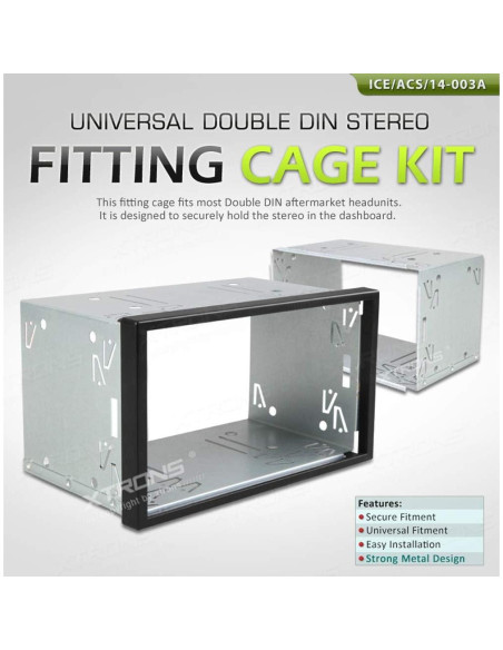 Soporte Estéreo Doble Din XTRONS 182x101 mm Universal