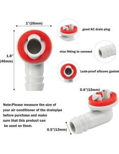 Kit Drenaje AC LitKiwi 3 Pies Tubo Vinilo Conector Ángulo 2