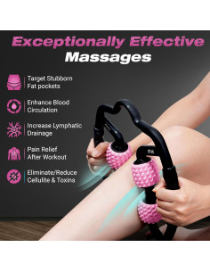 Rodillo de Masaje 4 Ruedas Forza Fit - Alivio Muscular 2