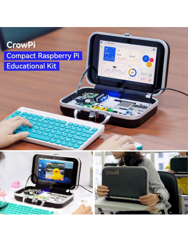 Kit Educativo ELECROW para Raspberry Pi 5 8GB con Pantalla 9"