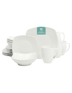 Vajilla Gibson Home Zen Buffet 16 Piezas Blanca