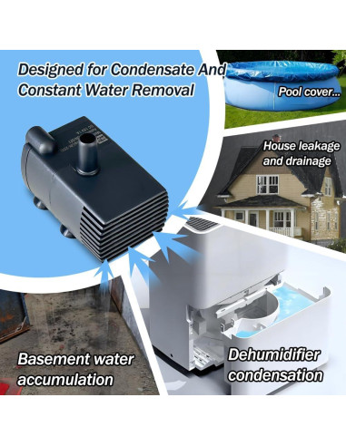 Bomba de Sump Automática MSELTOS JN-206 1,52 m 208 LPH