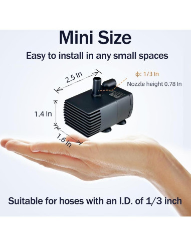 Bomba de Sump Automática MSELTOS JN-206 1,52 m 208 LPH