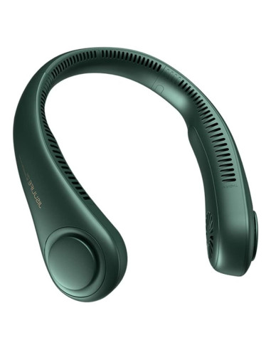 Ventilador de Cuello JISULIFE FA12B Portátil 3 Velocidades Verde