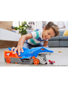 Transportador Shark Chomp Hot Wheels + coche 1:64 + 5 vehículos 2