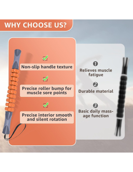 Rodillo Muscular Kamileo BD17252 Alivio Dolor y Tensión