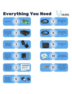 Kit de Inicio Vilros Raspberry Pi 5 - 128GB - 8GB RAM 2