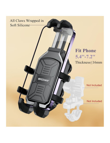 Soporte para Teléfono BRCOVAN Ajustable Antivibración