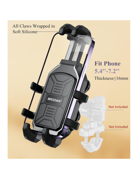 Soporte para Teléfono BRCOVAN Ajustable Antivibración