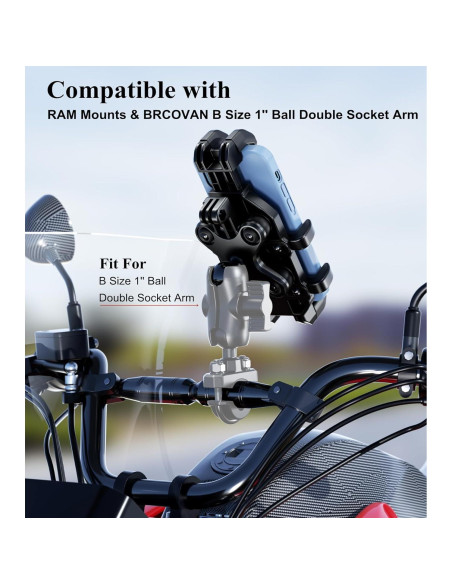 Soporte para Teléfono BRCOVAN Ajustable Antivibración