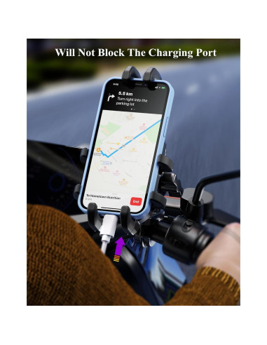 Soporte para Teléfono BRCOVAN Ajustable Antivibración