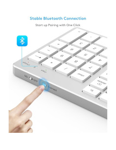 Teclado Bluetooth Inalámbrico Kezhirui para Mac OS QWERTY 2