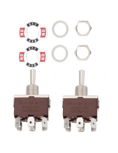 Interruptor de palanca DPDT YINETTECH 6 pines 20A 125V CA