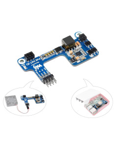 HAT PoE E Waveshare para Raspberry Pi 4B/3B+ 802.3af