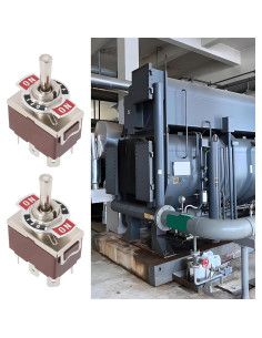 Interruptor de palanca DPDT YINETTECH 6 pines 20A 125V CA 2