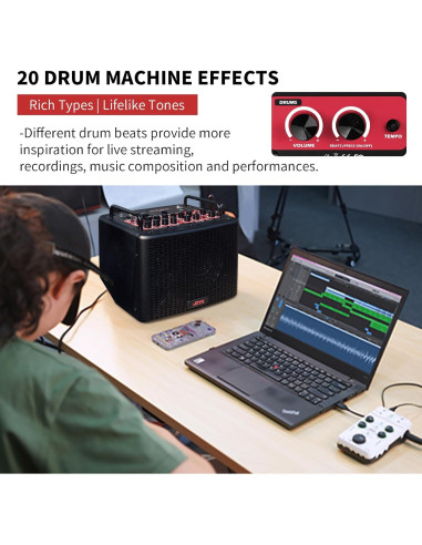 Amplificador Acústico JOYO BSK-40 40W Bluetooth y Efectos