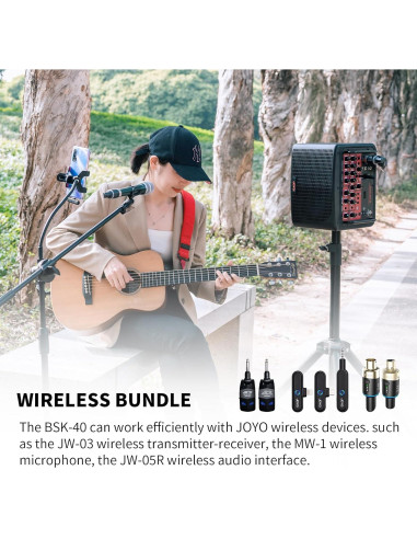 Amplificador Acústico JOYO BSK-40 40W Bluetooth y Efectos