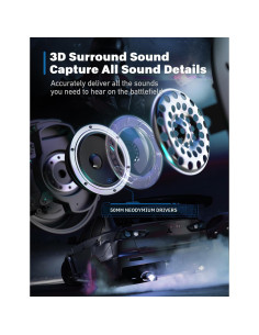 Auriculares Gaming DEEBOX GH100 con Micrófono 3.5mm 2