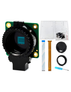 Cámara HQ Raspberry Pi IMX477 12.3MP con Estuche