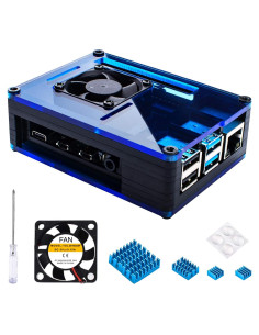 Caja Miuzei para Raspberry Pi 4 con Ventilador y Disipadores