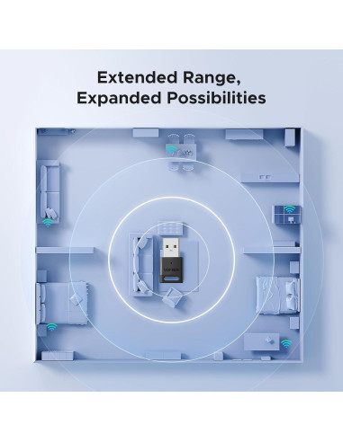 Adaptador Bluetooth USB UGREEN 5.4 para PC Plug and Play