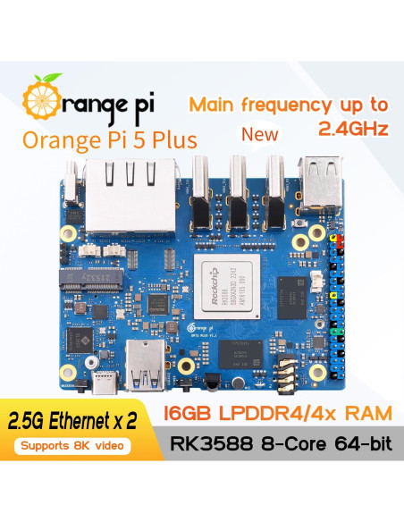 Computadora de Placa Única Orange Pi 5 Plus 16GB+256GB